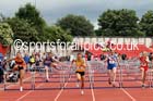 Inter girls 80 metres hurdles, English Schools Track and Field. Photo: David T. Hewitson/Sports for All Pics